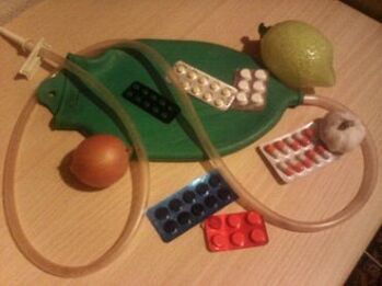 enema and medicines to remove parasites